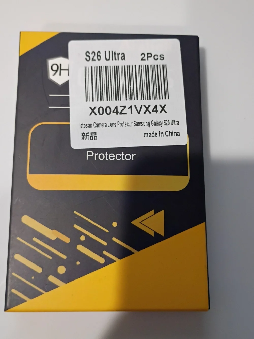 Camera Lens Protector Kit with Black Metal Frames For S26 Ultra 2 Piece